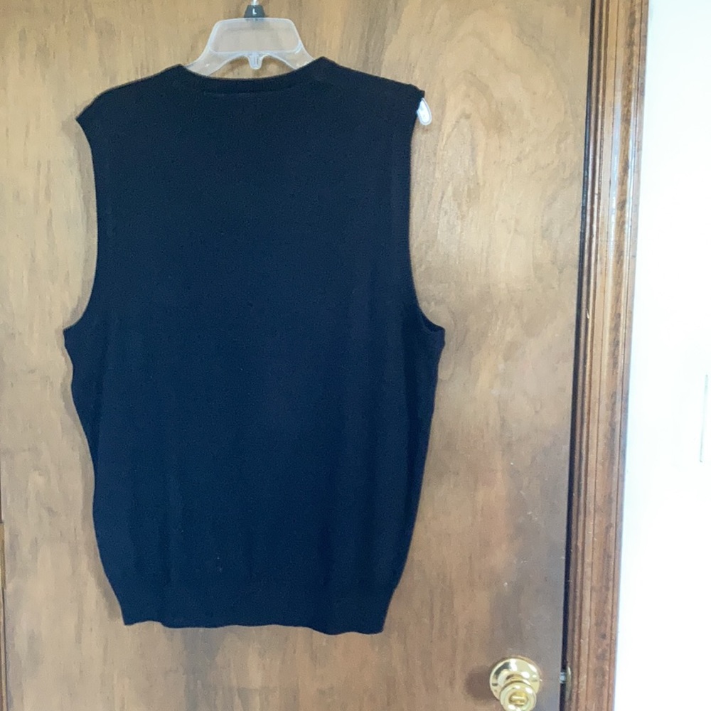 Basic editions sweater vest black pullover lightw… - image 5